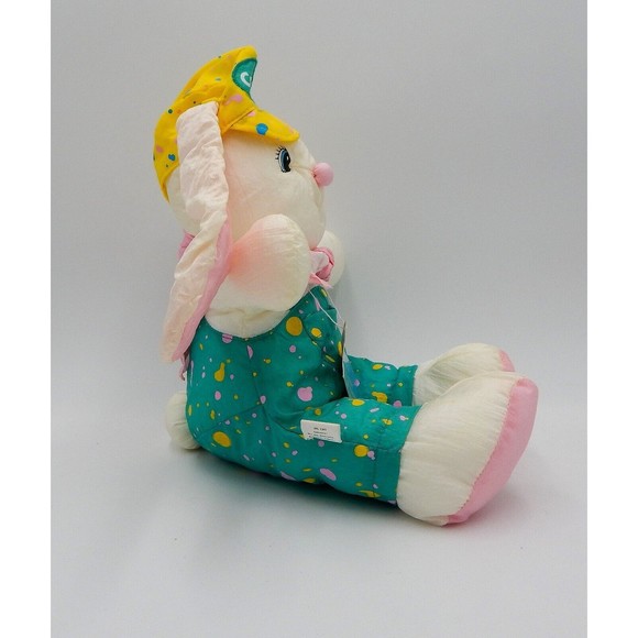 Hallmark Crayola Plush Easter Bunny Rabbit Parachute Toy Stuffed Animal 1993 - Picture 5 of 11